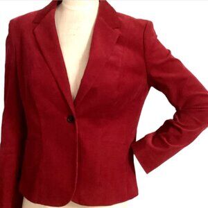 “346” Brooks Brothers Corduroy Blazer Jacket Sz 8 Red #270L